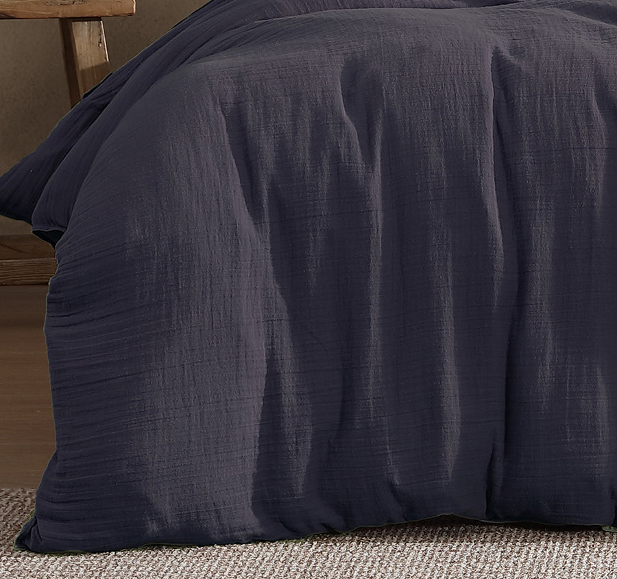 Earth Quilt Cover Set Range Deep Violet