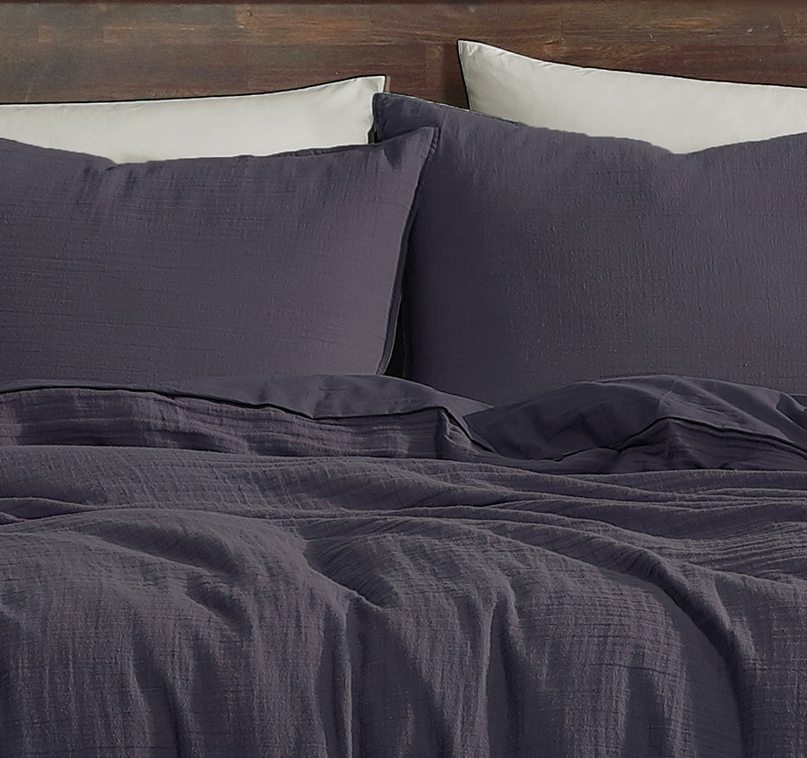 Earth Quilt Cover Set Range Deep Violet
