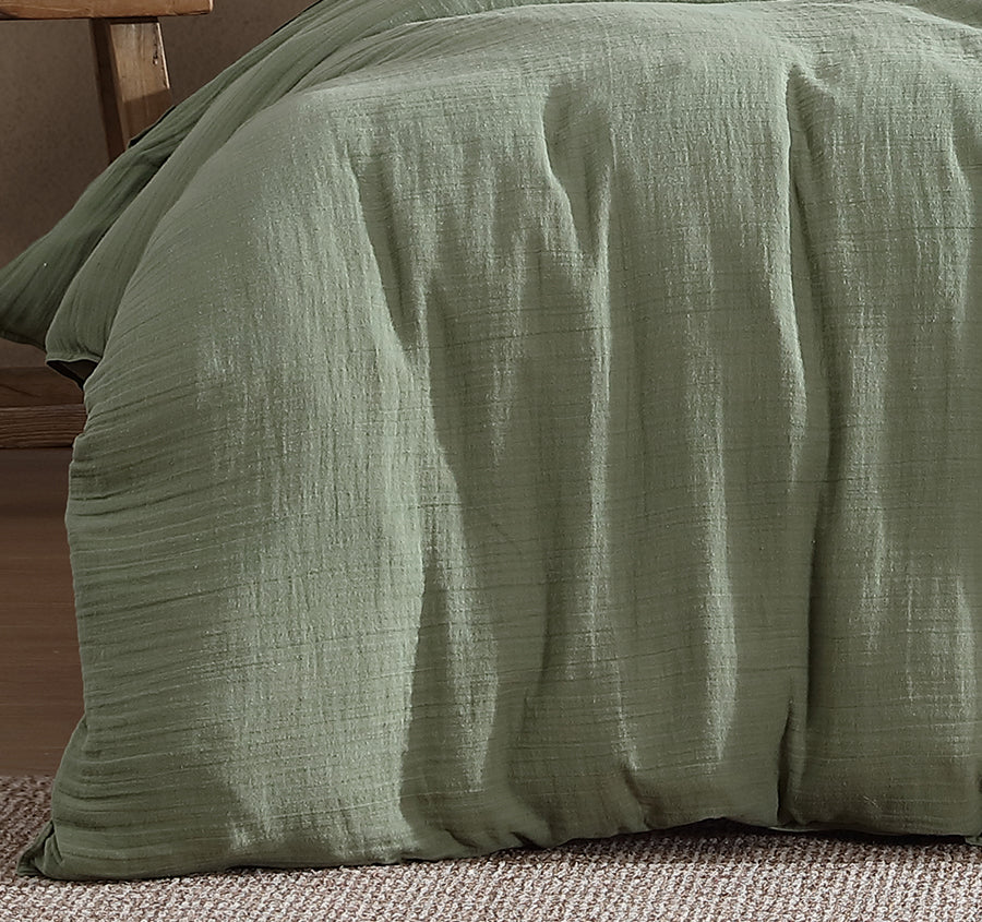 Earth Quilt Cover Set Range Olive