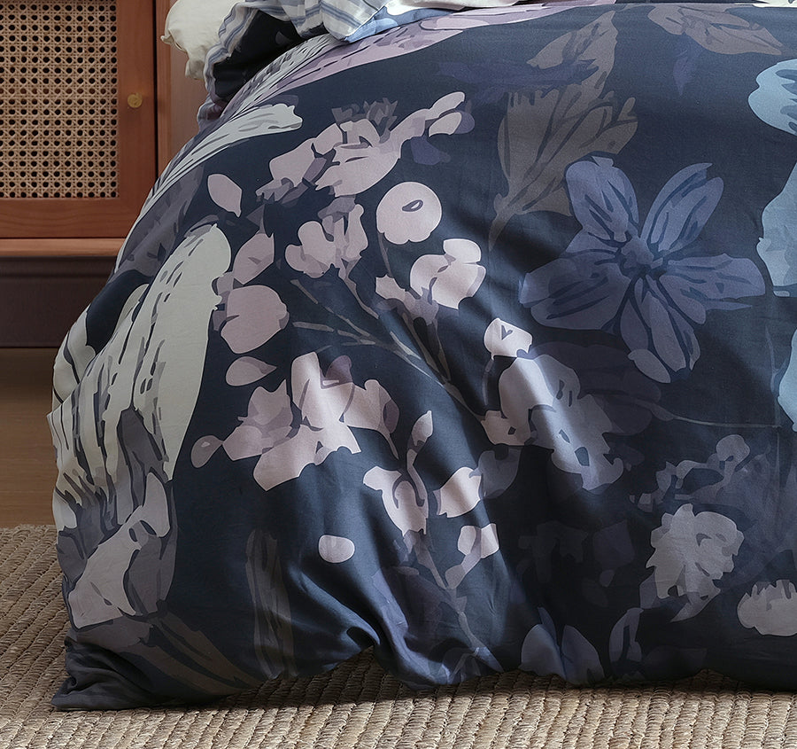 Elyce Quilt Cover Set Range Lilac
