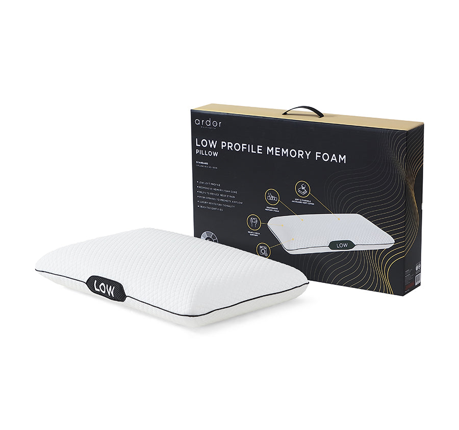Memory Foam Low Profile Standard Pillow