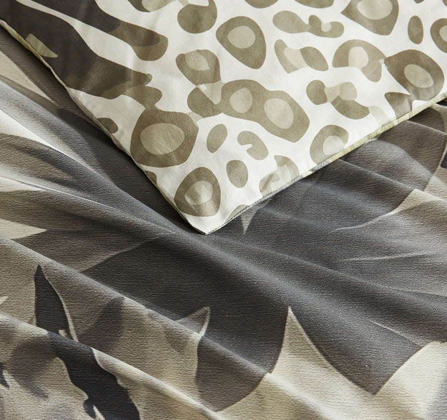 Meridith Quilt Cover Set Range Khaki