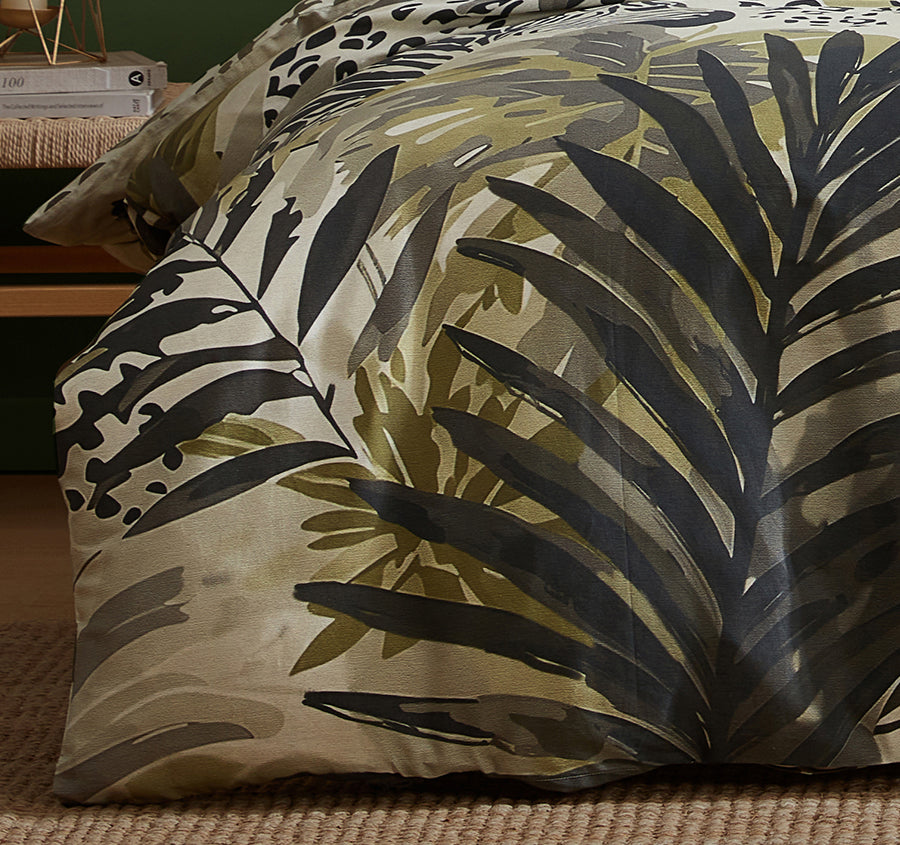 Meridith Quilt Cover Set Range Khaki