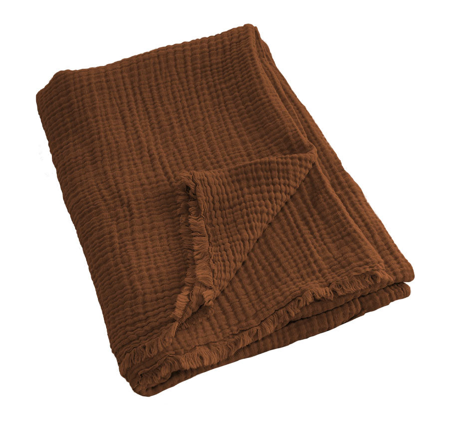 Capri 127x152cm Throw Rug Rust