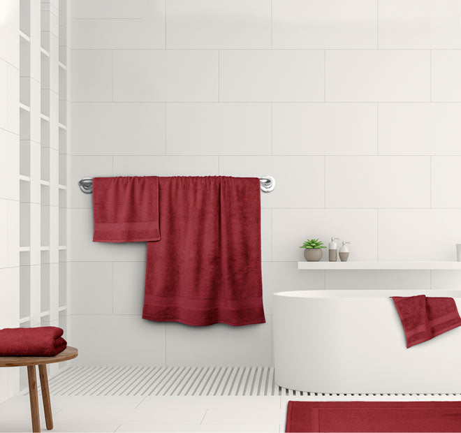 St Regis 600GSM Bath Towel Range Berry