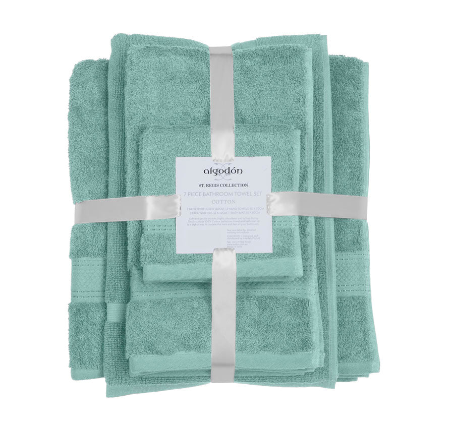 St Regis 7 Piece 600GSM Cotton Towel Set Marine
