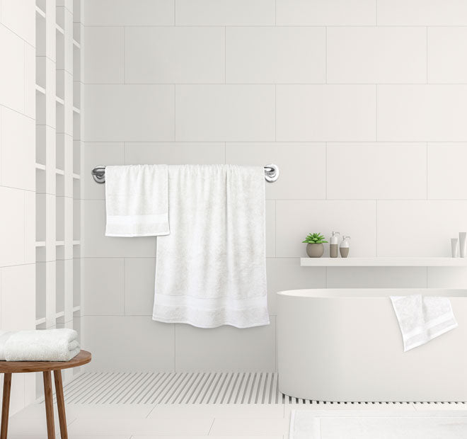 St Regis 600GSM Bath Towel Range White