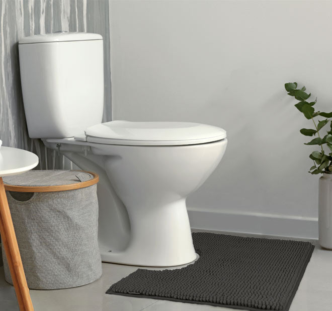 Toggle 1600GSM Microfibre Non-Slip Bath Mat Range Charcoal