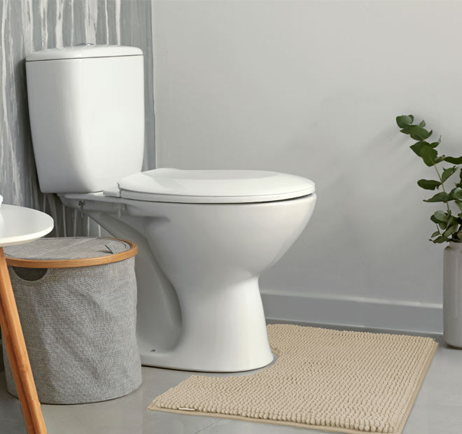 Toggle 1600GSM Microfibre Non-Slip Bath Mat Range Stone