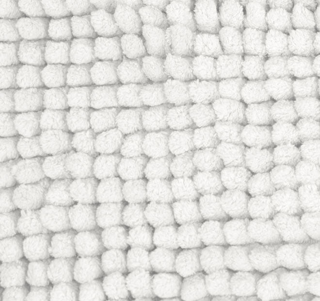 Toggle 1600GSM Microfibre Non-Slip Bath Mat Range White