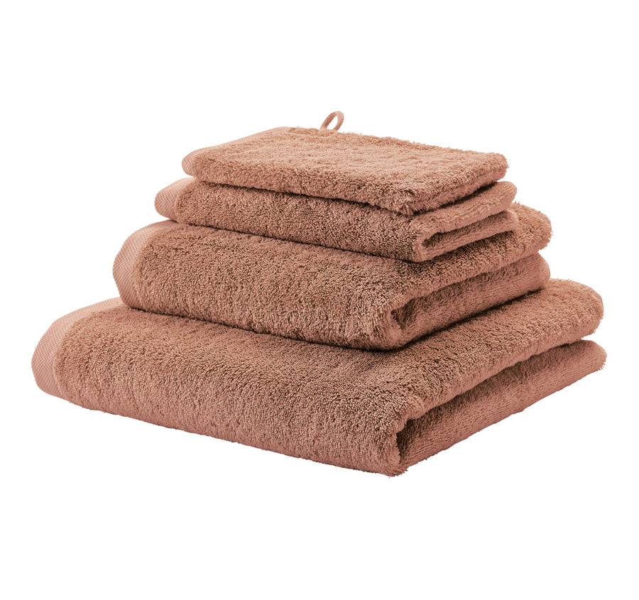 London 600GSM Egyptian Combed Cotton Bath Towel Range Brique