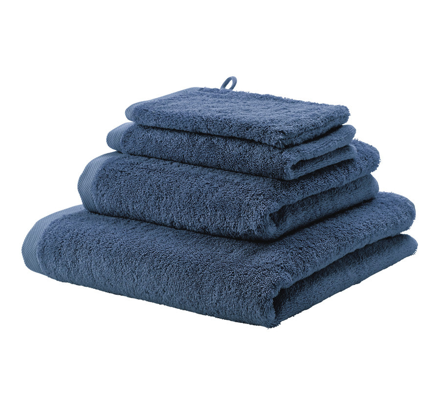 London 600GSM Egyptian Combed Cotton Bath Towel Range Denim