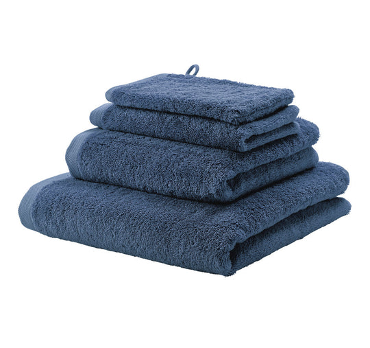 London 600GSM Egyptian Combed Cotton Bath Towel Range Denim