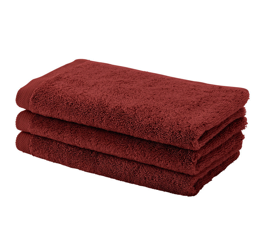 London 600GSM Egyptian Combed Cotton Bath Towel Range Mahogany