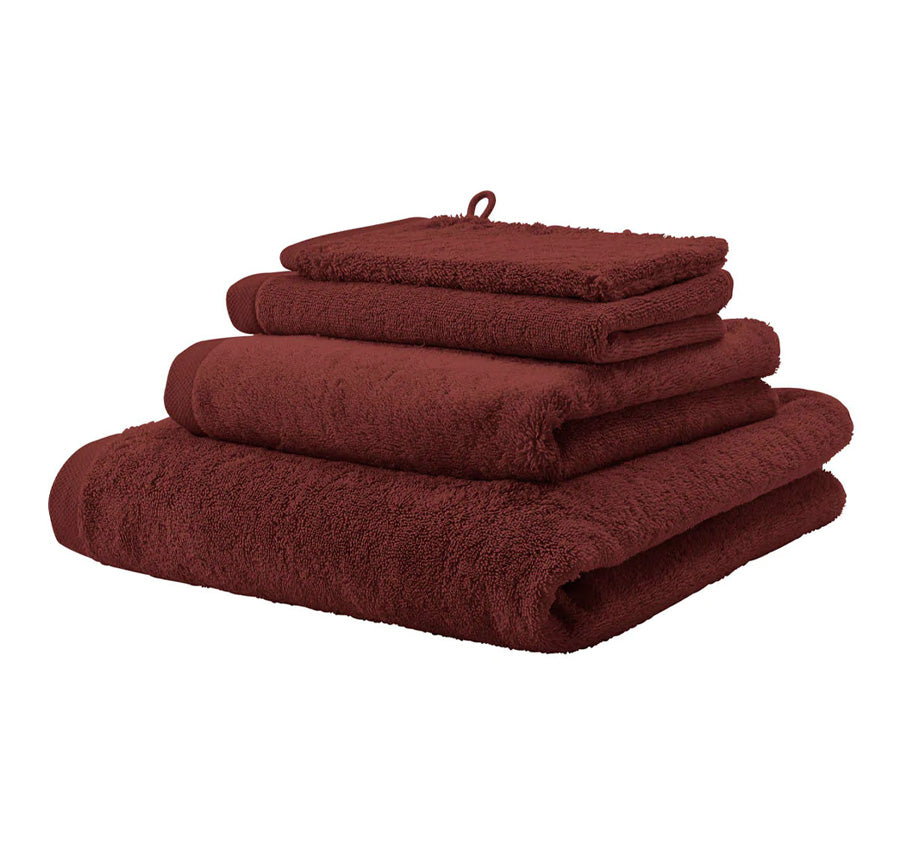 London 600GSM Egyptian Combed Cotton Bath Towel Range Mahogany