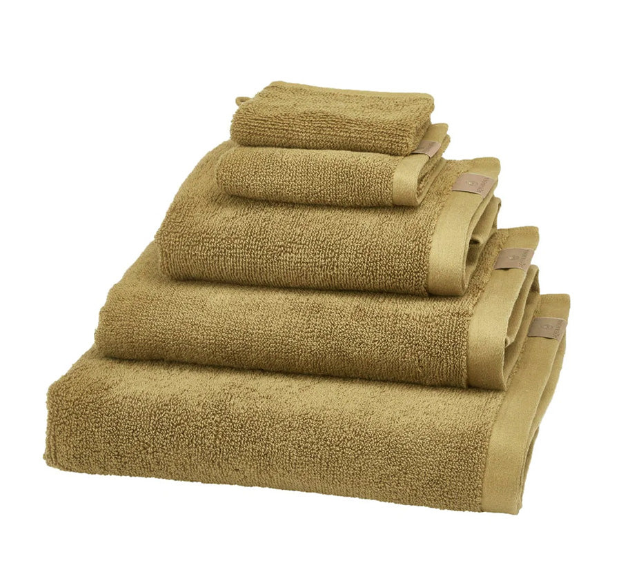 Oslo 500GSM Organic Cotton Bath Towel Range Mustard