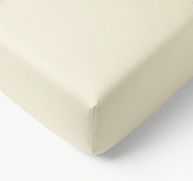 Bamboo Eco 400THC Cotton Mega Fitted Sheet Range Ivory