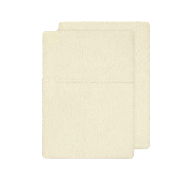 Bamboo Eco 400THC Cotton Standard Pillowcase Pair Ivory