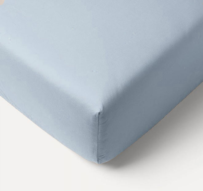 Bamboo Eco 400THC Cotton Mega Fitted Sheet Range Sky Blue