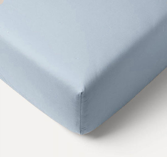 Bamboo Eco 400THC Cotton Mega Fitted Sheet Range Sky Blue