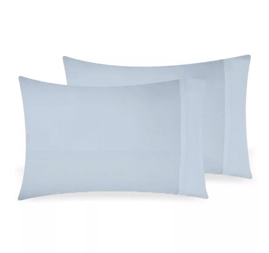 Bamboo Eco 400THC Cotton Standard Pillowcase Pair Sky Blue