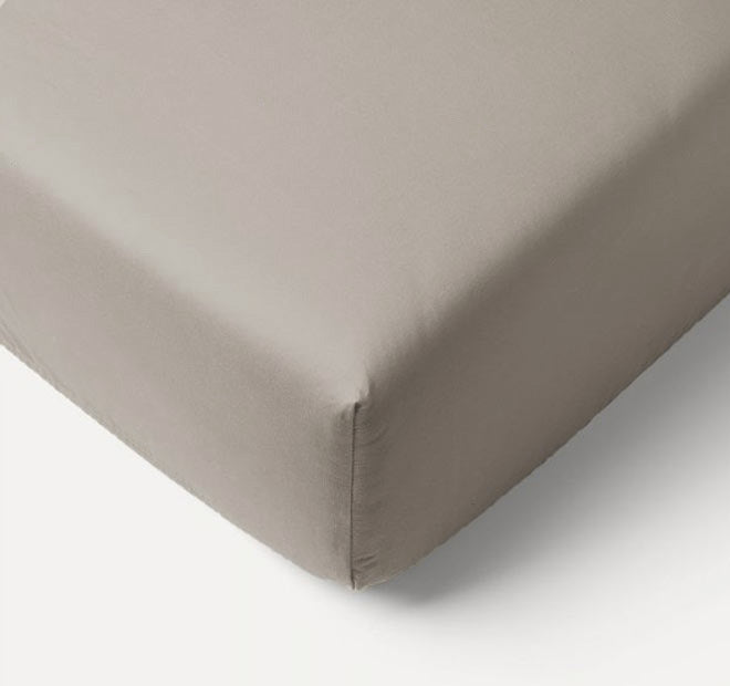 Bamboo Eco 400THC Cotton Mega Fitted Sheet Range Stone Manchester