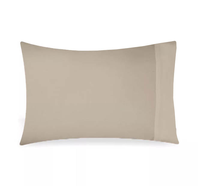 Bamboo Eco 400THC Cotton Queen Pillowcase Stone