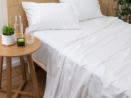 Bamboo Eco 400THC Cotton Mega Sheet Set Range White