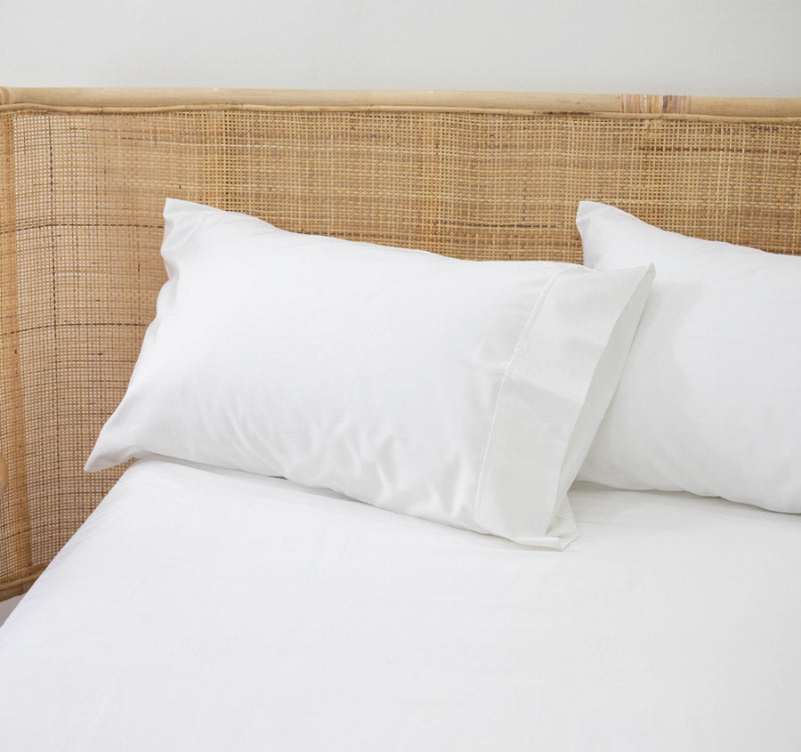 Bamboo Eco 400THC Standard Pillowcase Pair White