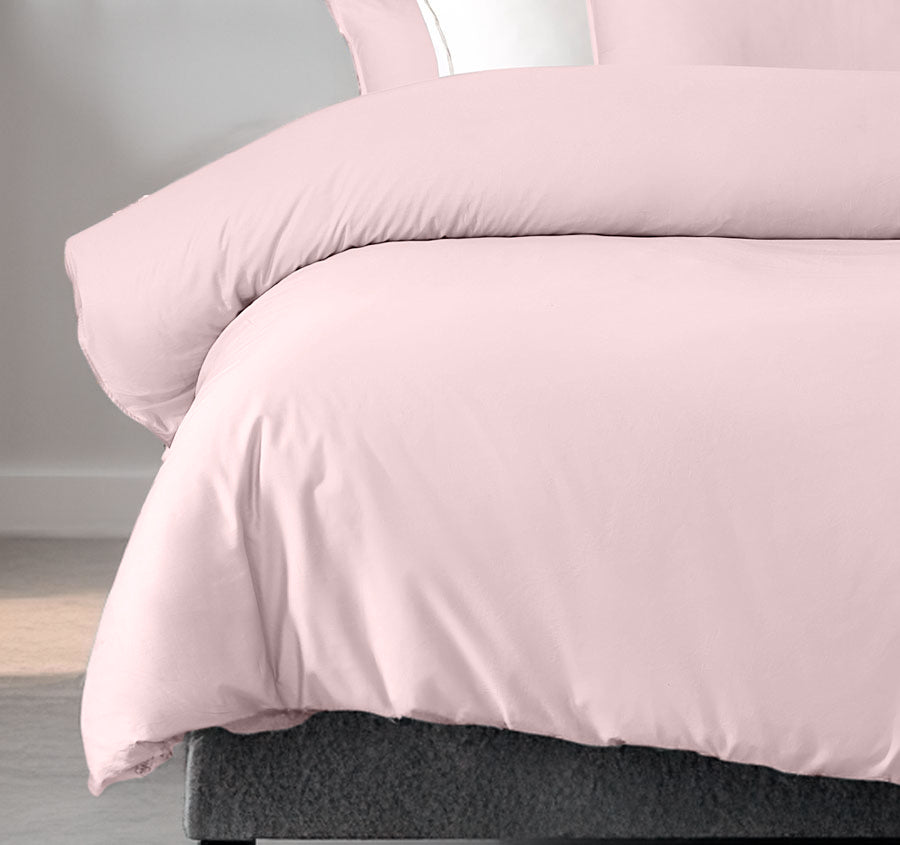 Bamboo Eco 400THC Cotton Quilt Cover Set Range Blush
