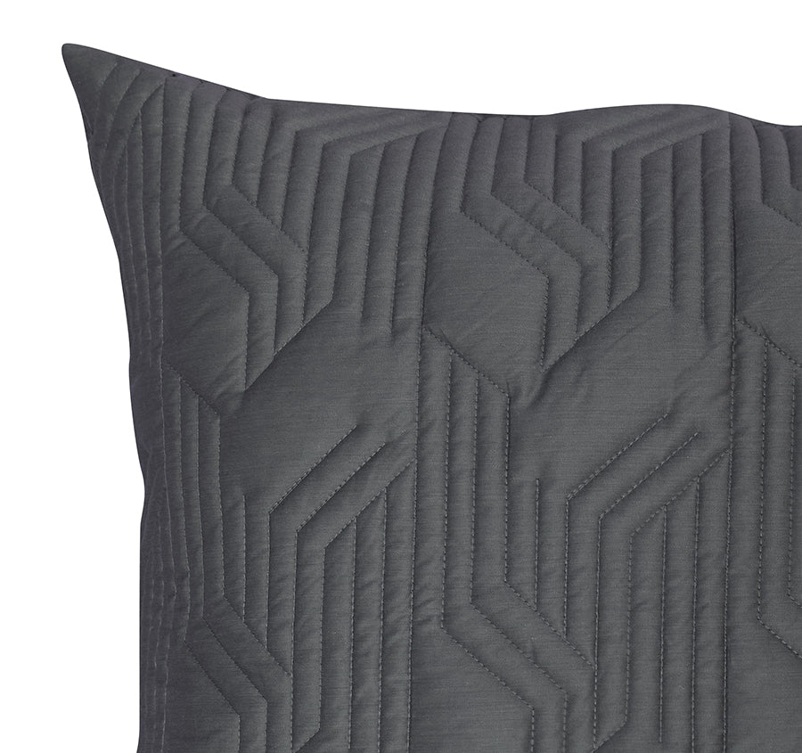 Bamboo Eco 400THC Cotton European Pillow Sham Charcoal