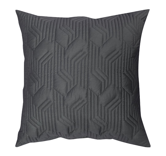 Bamboo Azure 400THC Cotton European Pillow Sham Charcoal