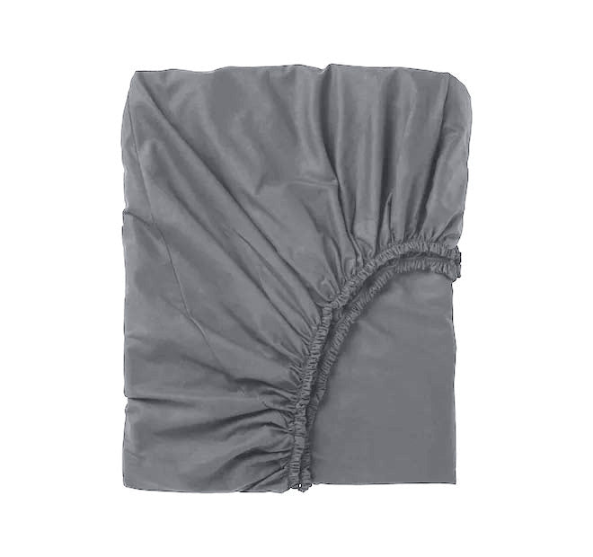 Bamboo Eco 400THC Cotton Mega Fitted Sheet Range Charcoal