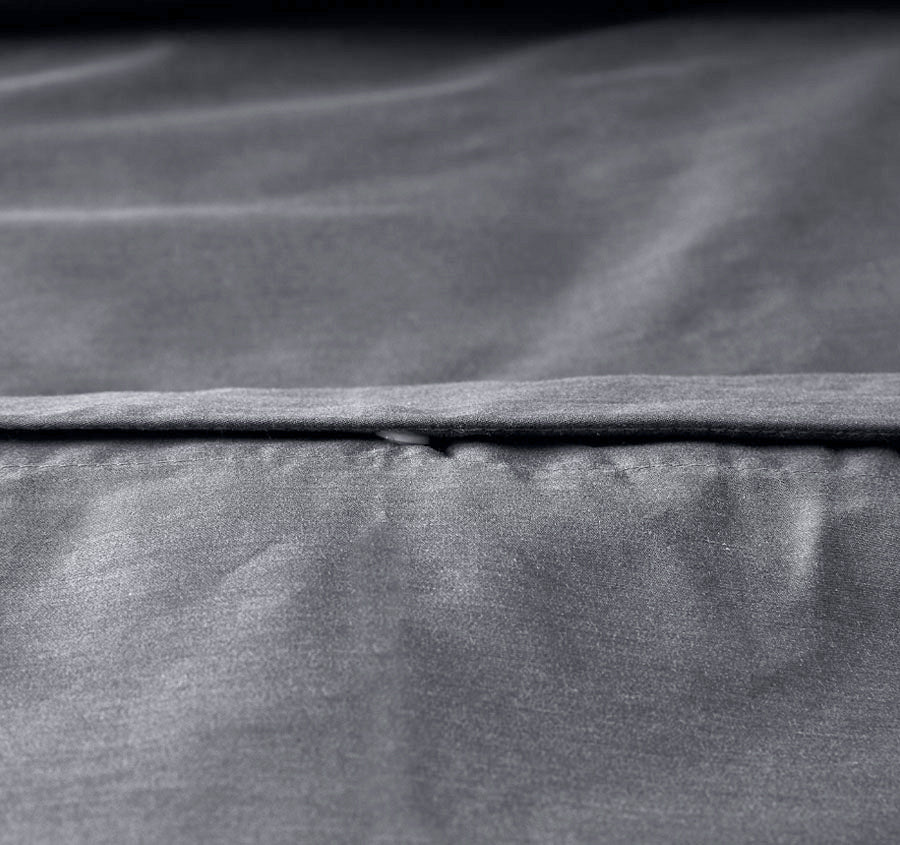 Bamboo Eco 400THC Cotton Quilt Cover Set Range Charcoal
