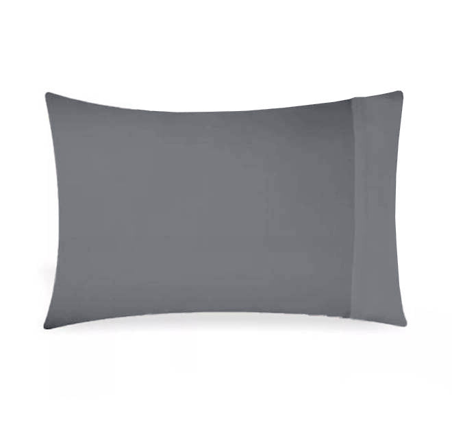 Bamboo Eco 400THC Cotton Queen Pillowcase Charcoal