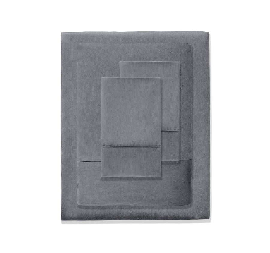 Bamboo Eco 400THC Cotton Mega Sheet Set Range Charcoal