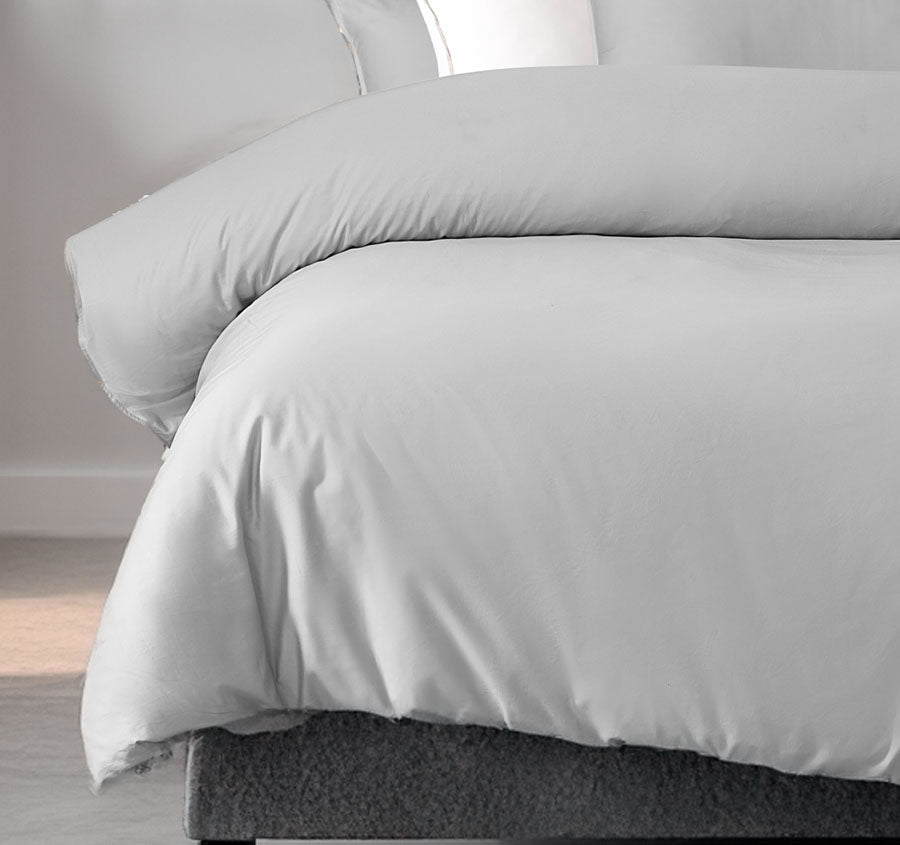 Bamboo Eco 400THC Cotton Quilt Cover Set Range Grey