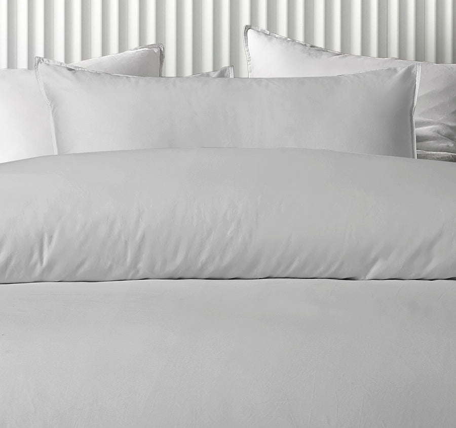 Bamboo Eco 400THC Cotton Quilt Cover Set Range Grey
