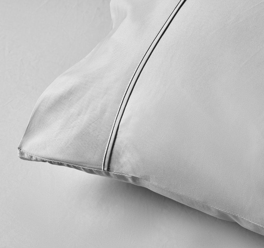 Bamboo Eco 400THC Standard Pillowcase Pair Grey