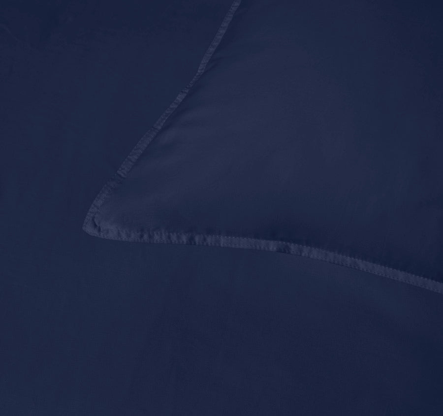 Bamboo Eco 400THC Cotton Quilt Cover Set Range Navy