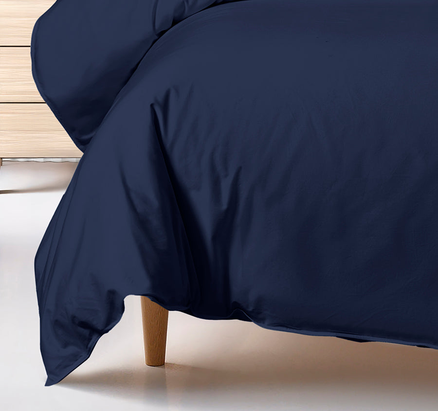 Bamboo Eco 400THC Cotton Quilt Cover Set Range Navy