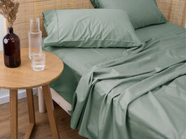 Bamboo Eco 400THC Cotton Mega Sheet Set Range Sage