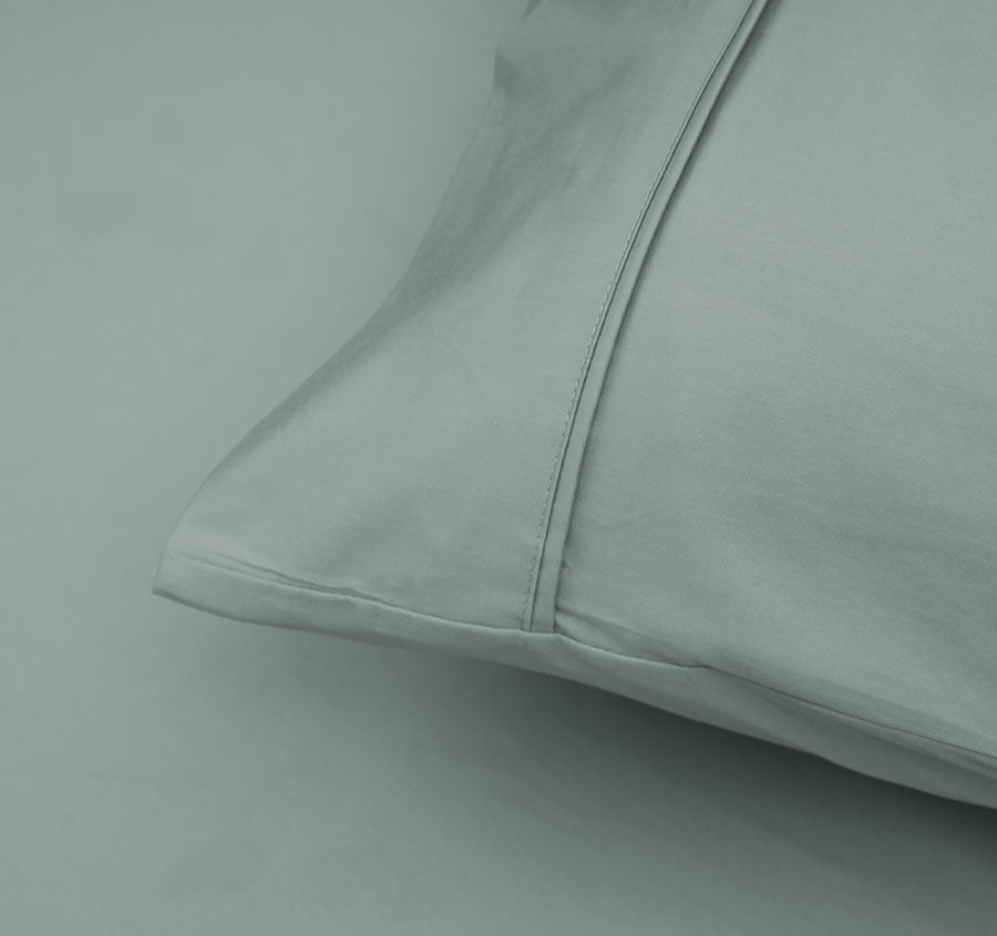 Bamboo Eco 400THC Cotton Standard Pillowcase Pair Sage