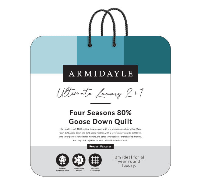 Goose Down 2+1 Four Seasons 80% Quilt Range