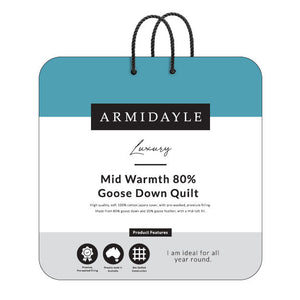 Goose Down Mid Warmth 80% Quilt Range