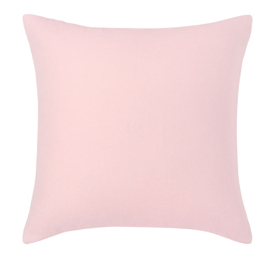 Stonewashed French Linen European Pillowcase Blush