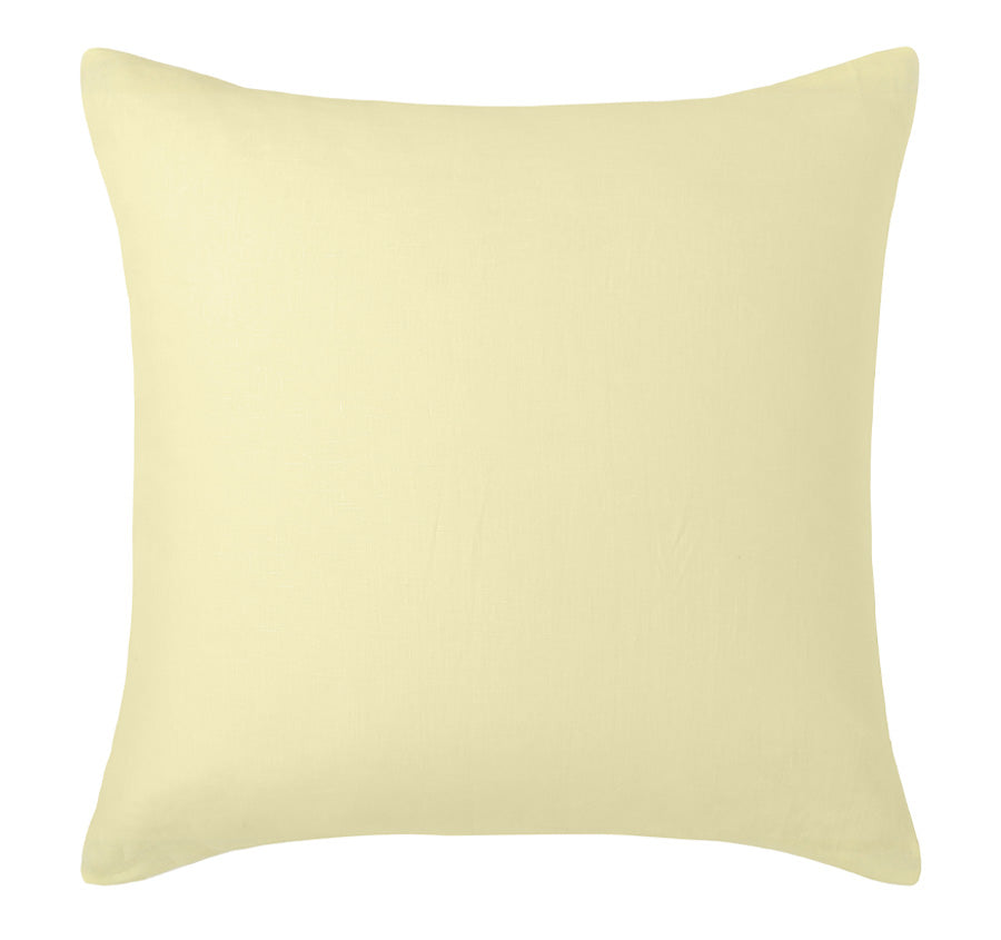 French Linen European Pillowcase Butter