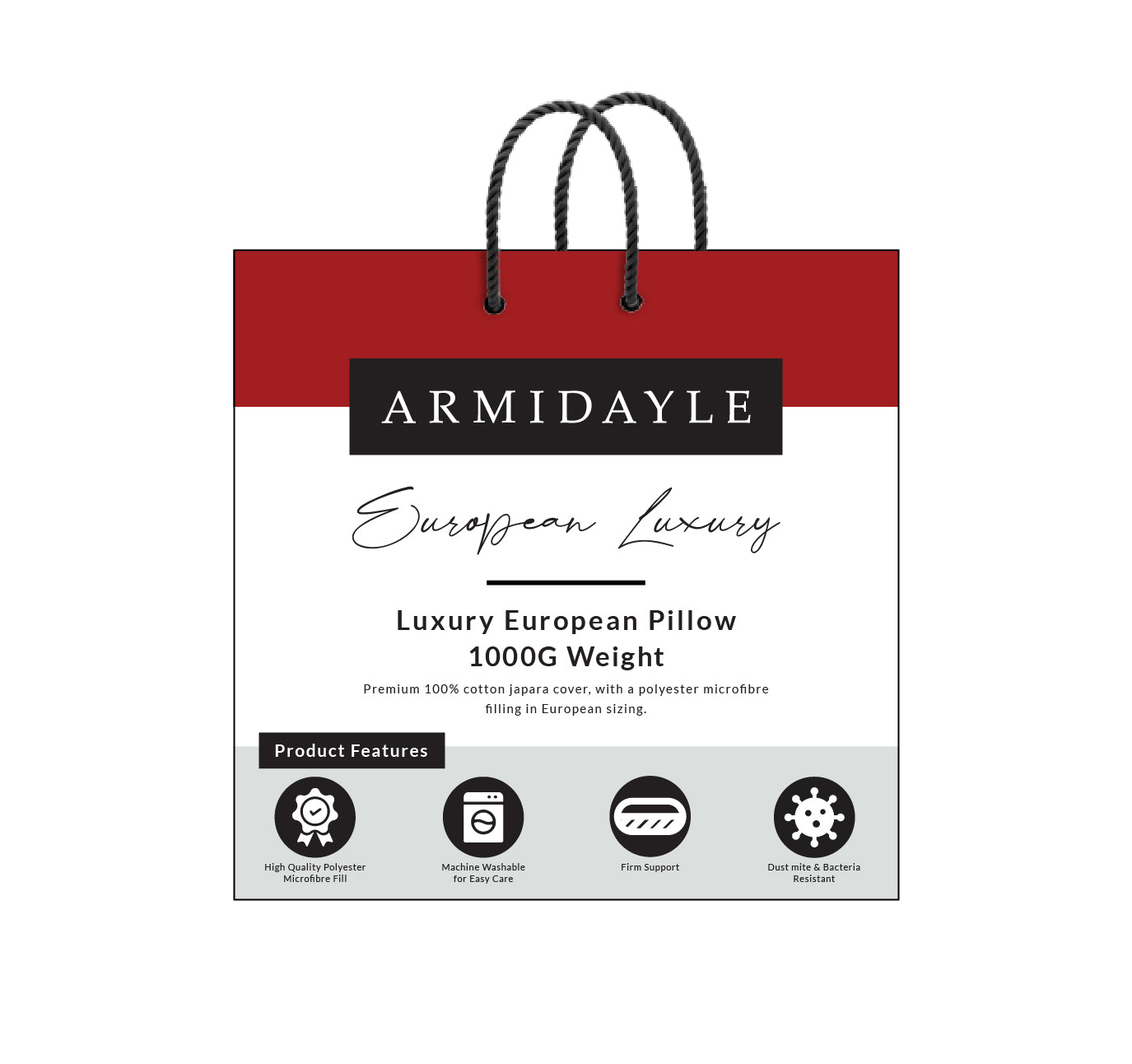 Luxury 1000g European Pillow