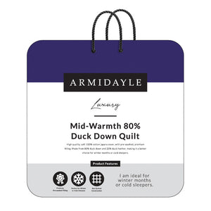 Duck Down Mid-Warmth 80% Quilt Range