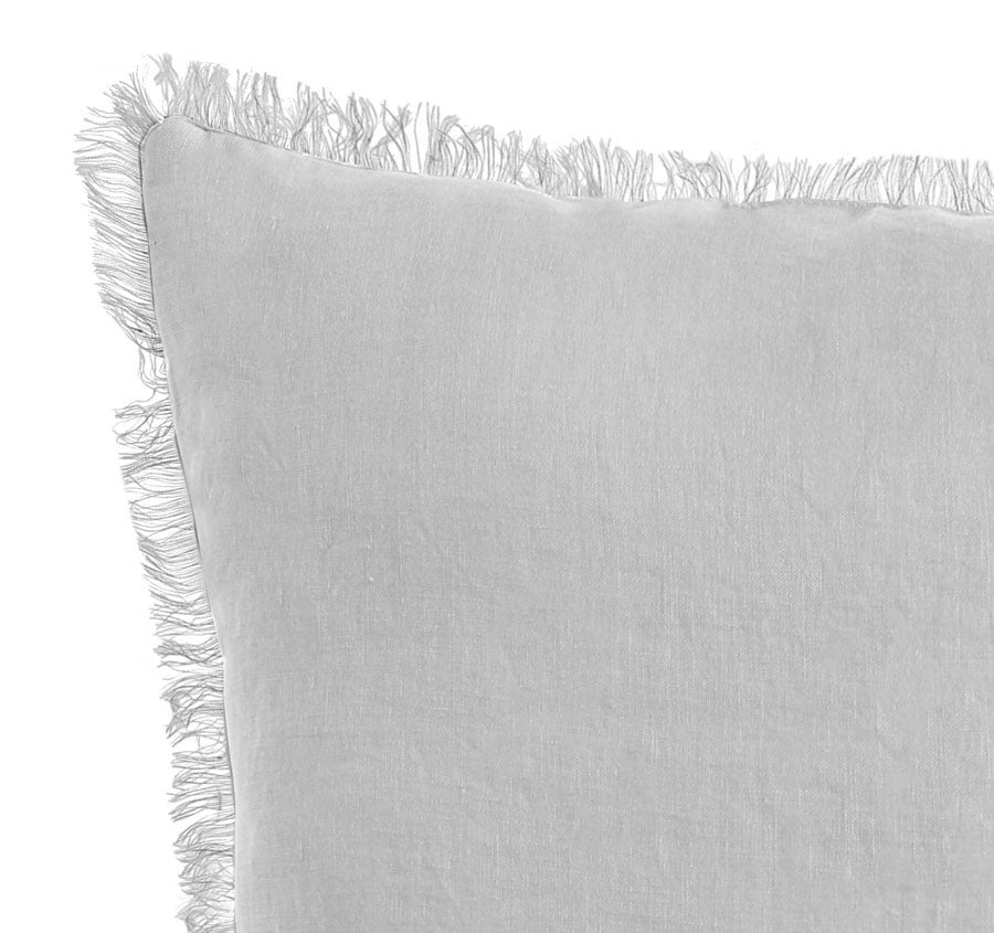 Stonewashed French Linen 35x55cm Cushion Dove Grey